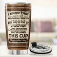 thumbnail image 4 of Funny Stepdad Gift from Kid, I Know We''re Not Biologically Related Saying, Rustic Quote Design 20oz Insulated Stainless Steel Tumbler for Father''s Day, Birthday, Christmas, 4 of 6