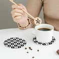 thumbnail image 6 of Bingfone Vintage Nautical Anchors1 Leather Drinks Coasters with Set of 6,Suitable for Home Kitchen,Coffee Cup Coasters Home Gift, 6 of 9