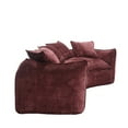 thumbnail image 2 of Modular Sectional Sofa, U-Shaped Couch with Sofa for five & Pillows, Modern Minimalist chenille Fabric Large Comfy Cloud Sofas, Living Room Furniture Sets, 2 of 10