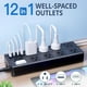 thumbnail image 2 of Regleta eléctrica exterior Qiyuan IPX6 resistente a la intemperie con certificación UL, 2 of 7