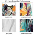 thumbnail image 4 of luoweisi Men's Beach Shorts Quick Dry Swim Trunks with Mesh Lining Abstract Rhinoceros L, 4 of 5