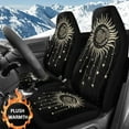 thumbnail image 2 of Uorisanigo Car Seat Covers, Premium 2-Pack Seat Covers Front Set, Plush Sun Print Automotive Seats Cover, Fit for Most Cars SUVs Sedans, Soft Full Wrapping Edge Seats Cover, 2 of 7