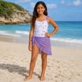 thumbnail image 5 of Tween Girls Swimming Suit Cartoon Print Swimsuit Piece with Cute Matching Top Bathing Suit Swimwear, 5 of 5