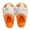 Orange, variant on Honeeladyy Big White Gooses Ladies Cotton Memory Foam Slippers Women's Slippers House Bedroom Slippers For Plush Comfy Lined Slide Shoes