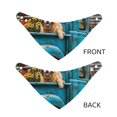 thumbnail image 3 of Naloa Vintage Pickup Sunflower Dog Dog Bandana Large and Small-Dog Scarf Bib Handkerchief Accessories for Dogs and Cats(S-L)-Large, 3 of 5