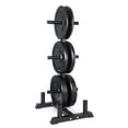 thumbnail image 1 of Set de discos de pesas CAP Barbell de 160 lb con rack de almacenamiento, 1 of 8