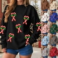 thumbnail image 7 of Jkety Christmas Plush Hoodies Funny Christmas Hoodies for Women Sweaters Long Sleeve Pullover Christmas Crewneck Sweatshirts White,S, 7 of 7