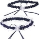 thumbnail image 2 of Minnieouse 2 pack/lote Liga de boda cómoda con aplicación amplia anillo para pierna lazo para pierna nupcial diario Accesorios de disfraces Blanco, 2 of 6