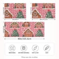 thumbnail image 2 of Yayeee Pillowcase Queen Size Set of 2 Satin Wrinkle Resistant Pillow Case, Brown Gingerbread Houses, 2 of 8
