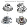 thumbnail image 3 of lanema Bucket Hat Reflective Fisherman Hat Sun-Protections Mirror Hat Disco Hat, 3 of 21