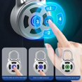 thumbnail image 3 of Bluetooth Lock, Fingerprint Padlock, Mobile APP,Waterproof IP66, Biometric Lock with Keyless for Lockers, Office, School, Gym, Factory, Garage, Storage, Gate, Shed, 3 of 5