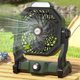 thumbnail image 1 of Ventilador Portatil con Luz LED, Abanico Portatil Inalámbrico de 10400 mAh, Recargable USB para Camping, Tienda, Viajes, Hogar, Abanico Recargable de Escritorio Verde, 1 of 3