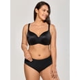 thumbnail image 5 of DELIMIRA Women's Balconette Bra Plus Size Full Coverage Tshirt Seamless Underwire Bras, 5 of 6