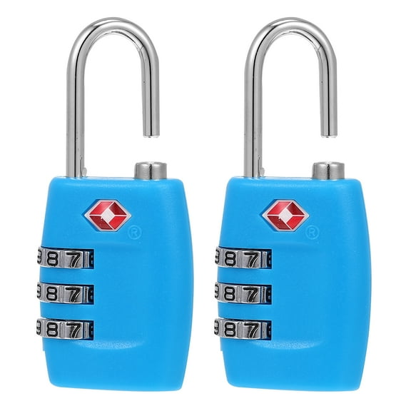 2 Pack TSA Approved Luggage Locks with Combination Code, Travel Security Locks for Suitcases and Lockers