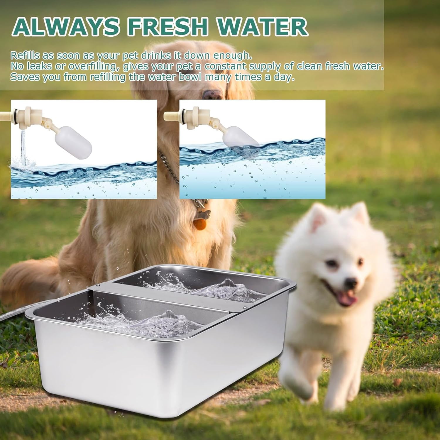 aluminum dog water bowl Pet Bowl Stainless Steel Metal Dog Cat Food Water Plate