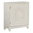 thumbnail image 1 of Pemberly Row Armoire d'Appoint de Rangement en Bois Vieilli Blanc Cassé Fumé, 1 of 17