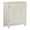 Smokey White, variant on Pemberley Row Wood Dark Brown Accent Cabinet Rectangular Medallion Design Fully Assembled