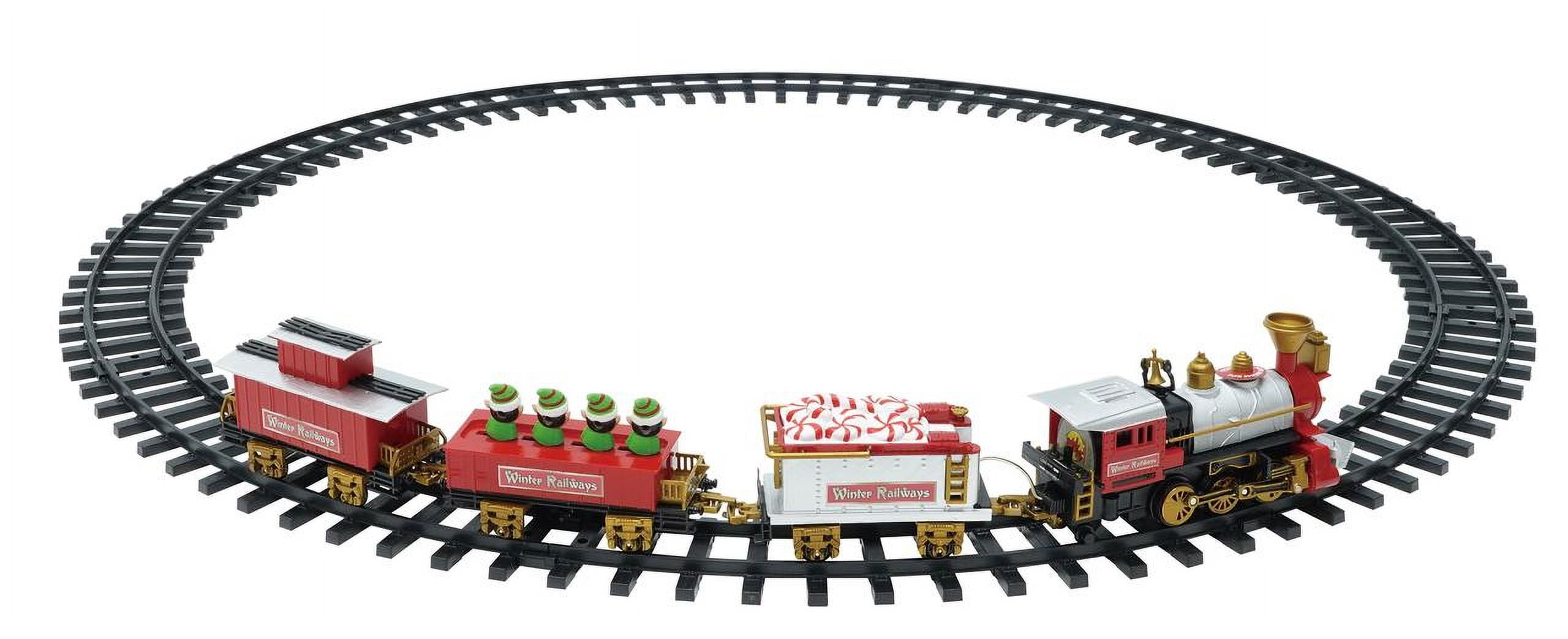 Battery-Operated Christmas Sweet Tree Plastic Train Set, Multicolor, by Holiday Time