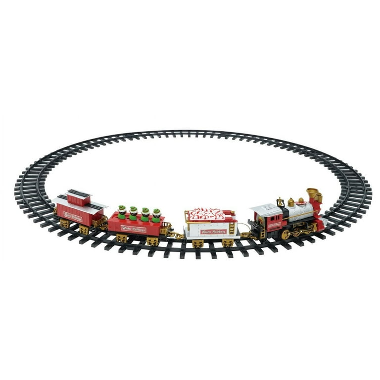 Battery-Operated Christmas Sweet Tree Plastic Train Set, Multicolor, by Holiday Time