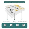 thumbnail image 6 of 3 Pieces King Quilt Set,Spring Watercolor Yellow Gray Flowers Leaves Soft Bedding Sets with 1 Quilt & 2 Pillow Shams,Abstract Plants Summer Bedspread Lightweight Coverlet Comforter for All Season, 6 of 7
