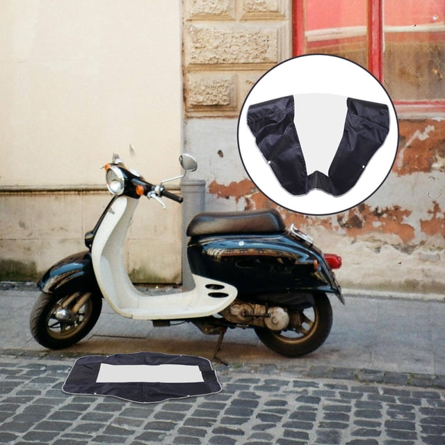 unbranded Funda Impermeable Para Motocicleta Y Scooter Con Cubierta Transparente Para Panel De Control Color Negro