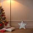 thumbnail image 3 of Led White and Silver Paper Star Small 11.42", 3 of 3