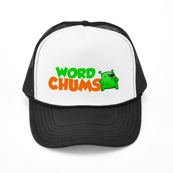 CafePress - Word Chums Alien - Adjustable Unisex Printed Trucker Hat with Mesh Back