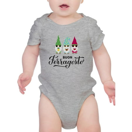 

Buon Ferragosto Cute Gnomes Bodysuit Infant -Image by Shutterstock 24 Months