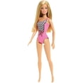 thumbnail image 3 of Beach Barbie Water Play Doll 1 Piece Pink Swimsuit Cff12 2014, 3 of 6
