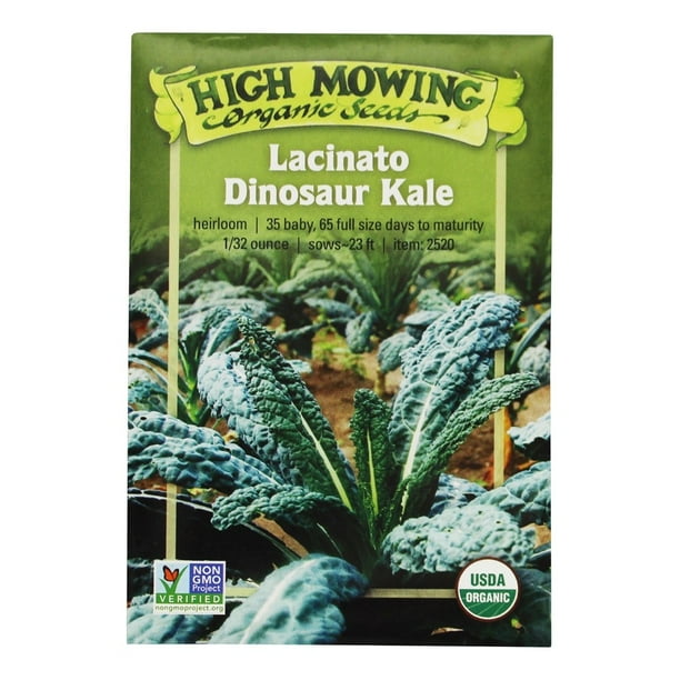 High Mowing Organic Seeds Lacinato Dinosaur Kale Seeds 1.32 oz