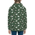 thumbnail image 6 of Xecao Colorful Mallard Duck Pattern Zip Up Hoodies for Boys Girls, Sweatshirt with Pockets-Small, 6 of 6