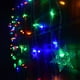 thumbnail image 4 of 3.5M 96LED Copo de nieve Cortina de luz Enchufe en cadena Luz LED Hada Luz de noche, perfecto para la decoración del banquete de boda de Navidad Araña - Blanco cálido / multicolor Adepaton 2034514-4, 4 of 9