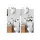 thumbnail image 4 of Estante De Organizadore Para Baño Sobre El Inodoro 2 Niveles Xtellar negro, 4 of 4