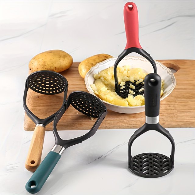 Foldable Potato Ricer and Masher - Manual Nylon Fruit and Vegetable Press for Smooth Mashed Potatoes, Sweet Potatoes, and Purees - Kitchen Gadget Essentials