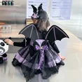 thumbnail image 5 of Kawaii Sanrio Kuromi Spring Autumn Girl Cute Cartoon Lolita Dress Birthday Party Role Play Tutu Pretty Dress Dress Gift Girl, 5 of 5