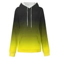 thumbnail image 3 of JUSLIO Womens Shirts with Pockets Hoodies Sweatshirts Graphic Long Sleeve Sweatshirts Yellow 2XL, 3 of 4