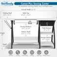 thumbnail image 6 of Sew Ready Comet Plus Hobby/Office/Sewing Desk with Folding Top, Height Adjustable Platform, Storage, 6 of 13
