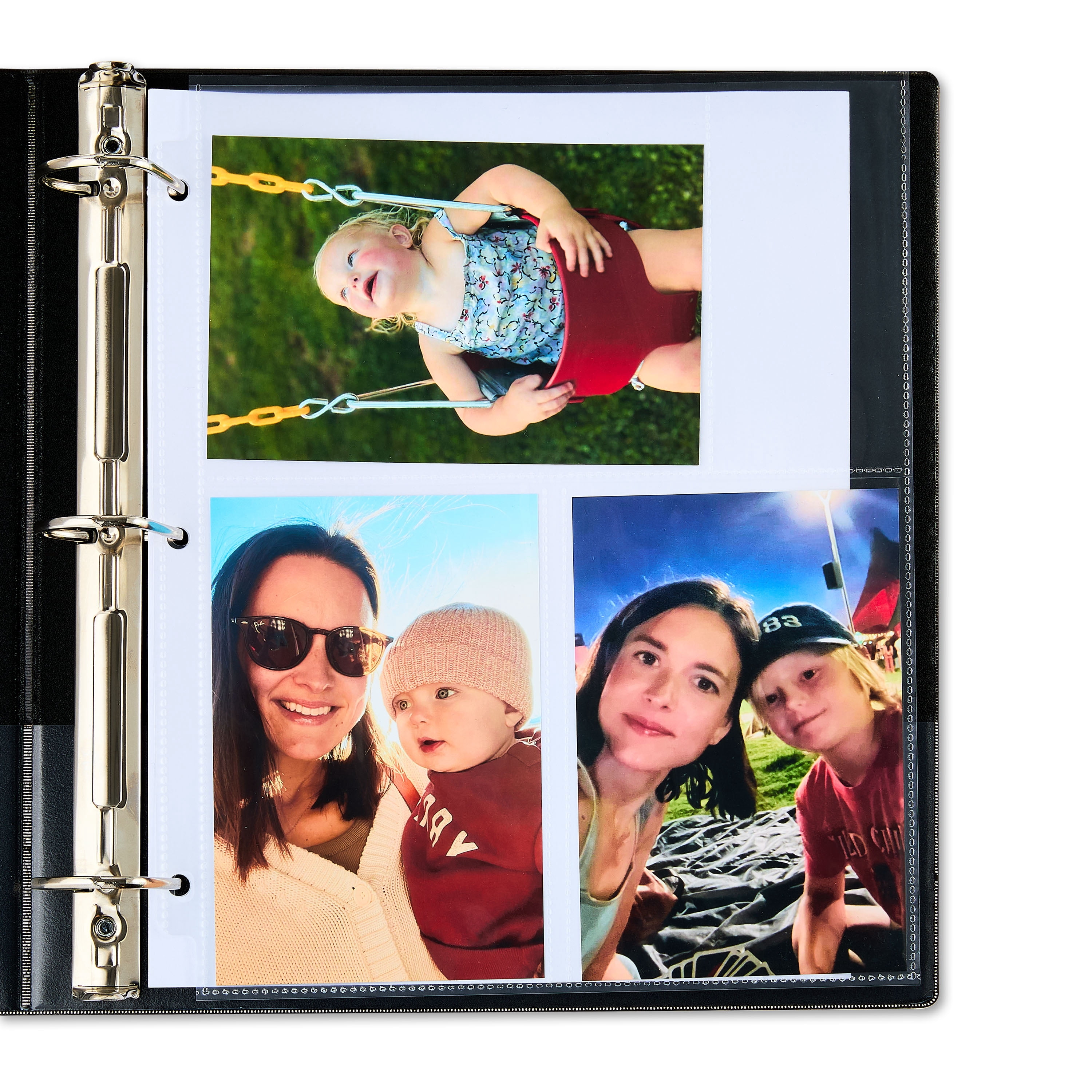 Pen+Gear Photo Album Pages, 10 Count, Holds 4" x 6" Photos, Clear Plastic Sheets