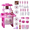 thumbnail image 1 of Cocina electrónica para niños, juego de estufa de juguete para niña, regalo de cumpleaños, golosinas prácticas, 1 of 3