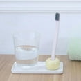 thumbnail image 2 of Mini Ceramic Toothbrush Holder Stand, Mini Ceramic Couple Toothbrush Holder, Hand-Made Bathroom Toothbrush Holder, 2 of 9