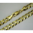 thumbnail image 2 of 10K Yellow Gold Solid Cuban Chain Necklace Bracelet, 2 of 2
