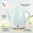 thumbnail image 3 of Pink Up Noelle Ceramic Electric Kettle for Hot Tea and Coffee, 1.5L, Mint, 3 of 9