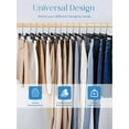 thumbnail image 4 of Perchas para pantalones Titan Mall, 30 unidades, con clips, 30 cm, plástico negro, 4 of 9