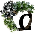 thumbnail image 4 of Msgweeeg Front Door Wreath Spring 26 Letters Decorative Wreath Door Hanging Home Decor Letters with Bow Knot Pendant Rattan Ring Wall Decoration Window Decoration Pendant, 4 of 9