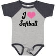 thumbnail image 3 of Inktastic I Love Softball Girls Sports Girls Baby Bodysuit, 3 of 5