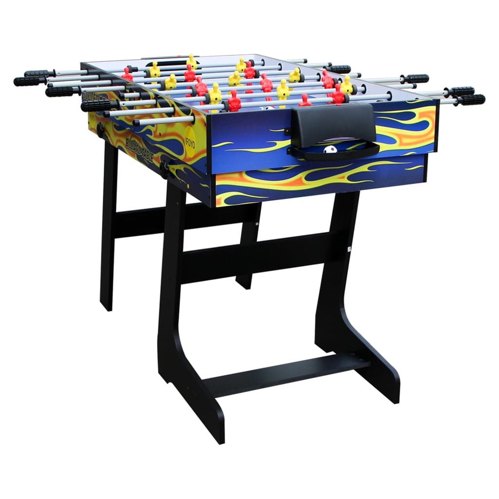 Blublu Park 4 in 1 Multi Combo Game Table, Hockey Soccer Foosball Pool Table  Tennis for Home Game Room, Green 3 ft 