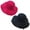 2 Pack Black+Hot Pink, variant on Magik Vintage Women Ladies Wide Brim Floppy Warm Wool Blend Felt Hat Trilby Bowler Cap (Camel)