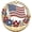 1pc, variant on US 250th Anniversary Enamel Brooch Pin,2.05in American Flag Rhinestone Lapel Pin Gold,1776-2026 Patriotic Floral Star Badge,Patriotic Jewelry for Independence Day Gift