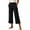 Black, variant on Yoga Pants for Women High Waisted Ankle Length Flare Leggings with V Waist Side Slits and Pockets for Workout Pilates Walking Studio Lounge Summer