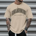 thumbnail image 2 of Sngxgn Shirt Fashion Trend T-Shirt Short-Sleeved Tops Teen Shirt(Khaki,XXXL), 2 of 4